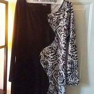 Pretty black & white dress
